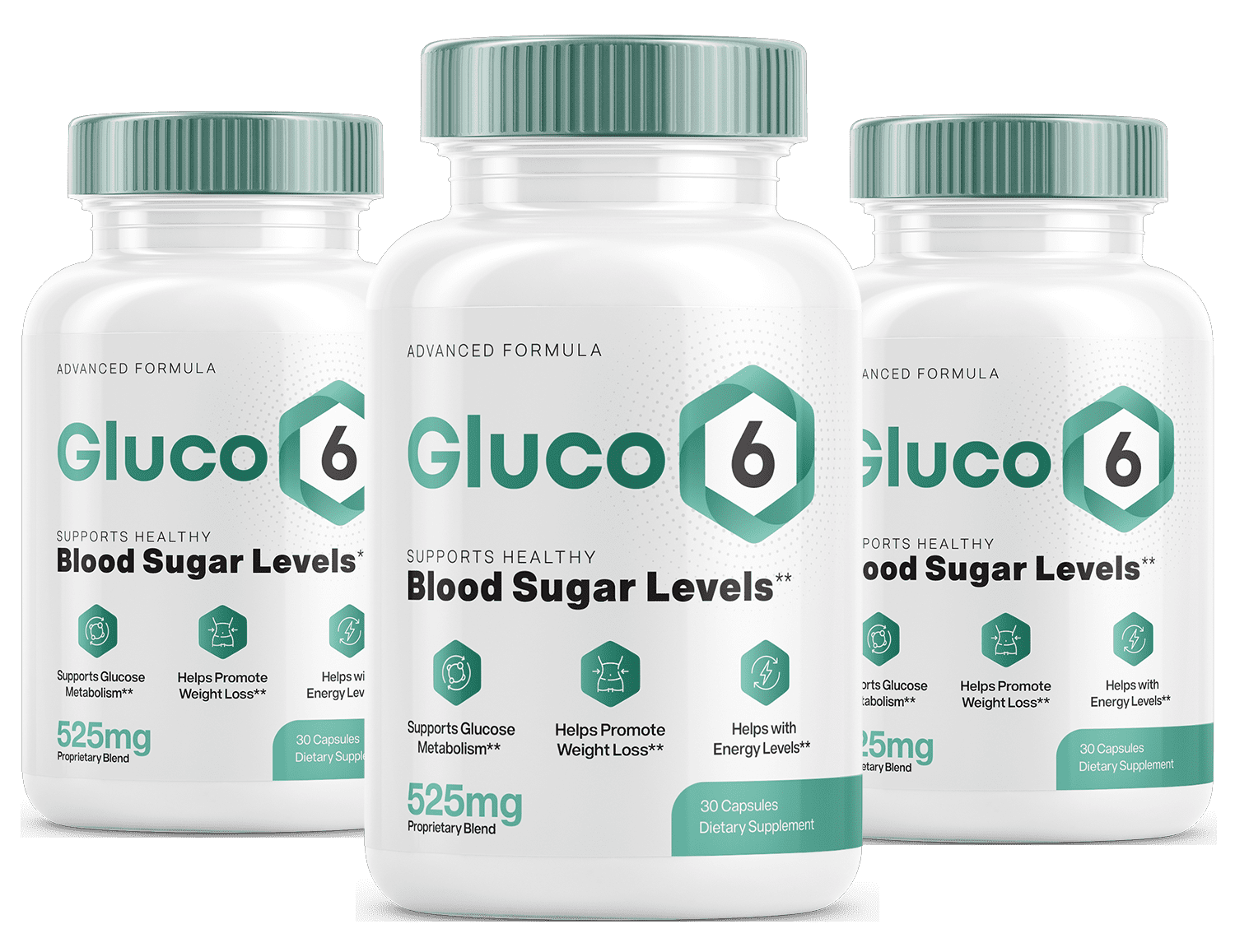 Gluco6 bottles